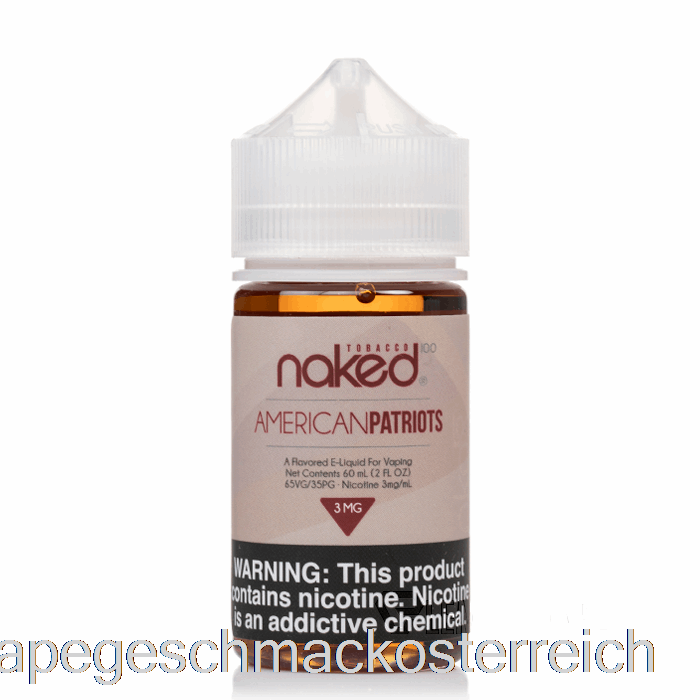 American Patriots – Naked 100 Tabak – 60 Ml 0 Mg Vape-Geschmack